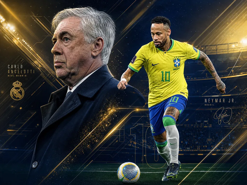 Neymar convocado! Após grandes expectativas, Ancelotti revela os 26 convocados para Copa
